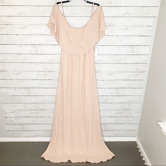 NWT Show Me Your Mumu Caitlin Ruffle Maxi Bridesmaids Dress Size XL - Picture 3 of 12